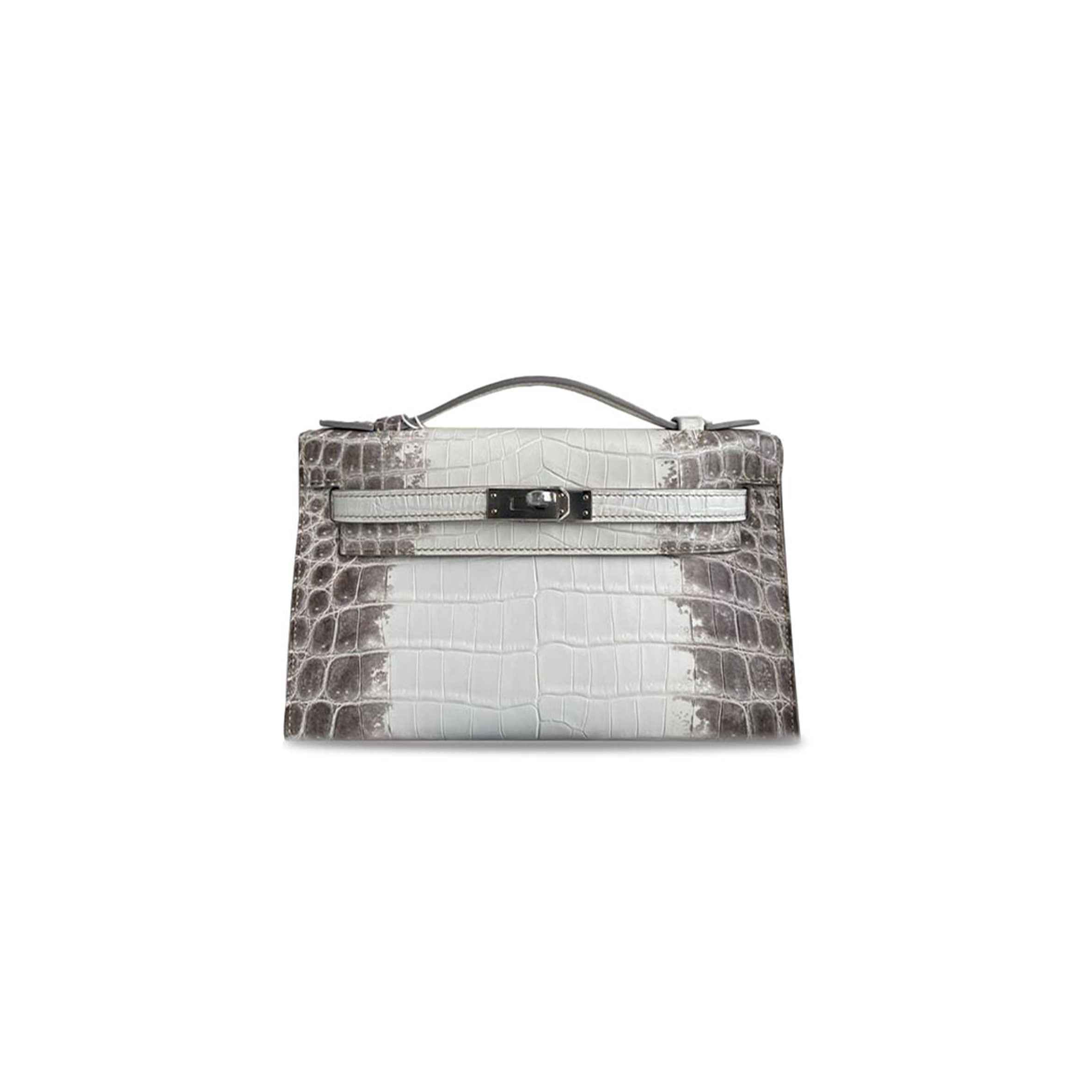 H**mes master mini kelly crocodile leather clutch (22*14*7cm)